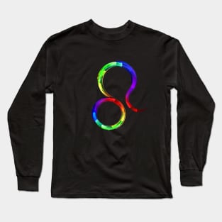 Zodiac sign Leo luminescent paint Long Sleeve T-Shirt